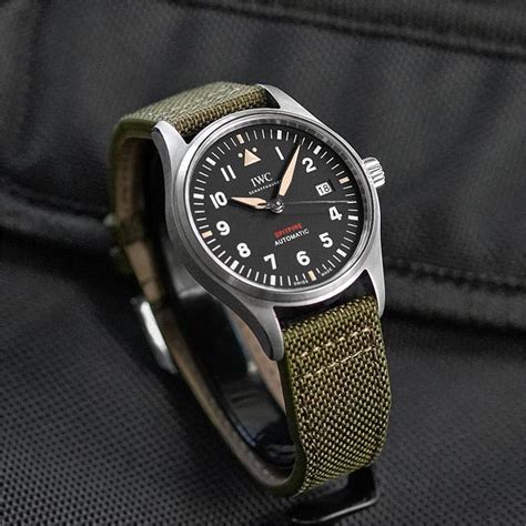 cordura 20mm strap iwc style|iwc watch straps.